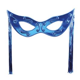 Máscara Decorativa Grande Com Chicote Azul
