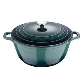 Cacarola Com Tampa Aluminio Fundido Verde/Creme