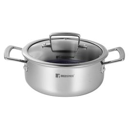 Cacarola Com Tampa Aco 304 Aluminio Aco 430, Aco 201, Vidro Inox