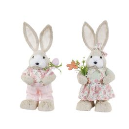 Coelho Decorativo Sortido Bege / Rosa / Verde (Pink Lemonade)