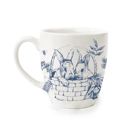 Caneca em Cerâmica Clássica 370ml Branco / Azul (Para Servir)