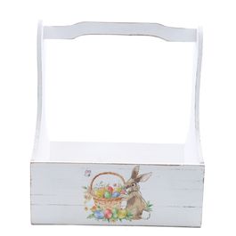 Cachepot G Madeira C/ Alca Coe Branco C/1 UN (Caixotes de Madeira)