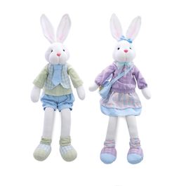 Coelho Sentado Sortido Verde e Lilas 51Cm (Sacolé)