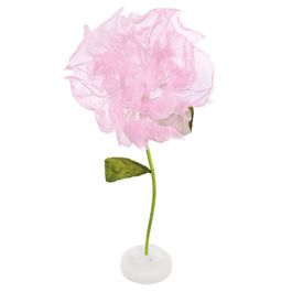 Flor Decorativa com Movimento e Luz, Bivolt, Em Plástico e Papel  - Cor Rosa 155cm  (Fleur)