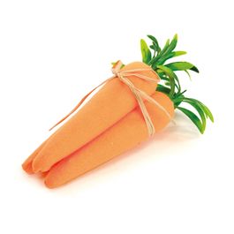 Maço de Cenoura G com 3 UN cor Laranja/Verde em Isopor e plástico 17,5cm x 14,5cm (Cenouras)