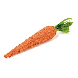 Cenoura Decorativa em Isopor e Palha cor Laranja/Verde 59cm x 9,5cm (Cenouras)