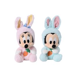 Pelúcia Mickey Minnie Baby Coelho Em Tecido Sortido Rosa / Azul (Pelúcias Disney)