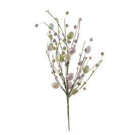 Galho Ovos Paleta Pastel Candy Haste Curta Clr 55Cm (Fondant)