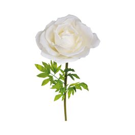 Flor Rosa Em Tecido Creme/Verde 218cm (Fleur)