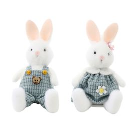 Coelho Mini Sentado Sortido Branco/Azul 11Cm (Plush)