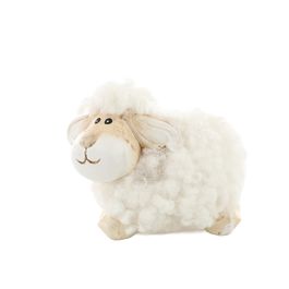 Ovelha Terracota E La Em Pe Beg/Bco 7Cm  (Pintinhos)