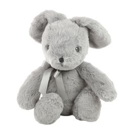 Coelho Pelúcia com Laço Cinza 48cm (Kids)