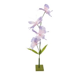 Pedestal com Borboletas em Papel Rosa / Lilás (Fleur)