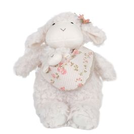 Ovelha Pelucia C/ Bebe Bco/Ros 23Cm (Suspiro)