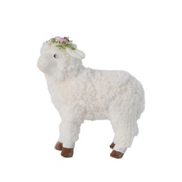 Ovelha C/Coroa D/Flor Bco/Vrd/Ros 29,5Cm (Pintinhos)