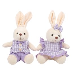 Coelho Pelúcia Sortido Xadrez Bege/Lilás 32Cm (Plush)