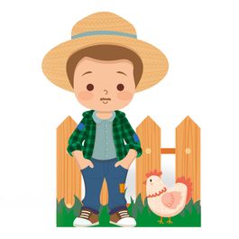 Silhueta de Chão Caipirinha Menino