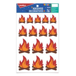 Cartela Adesiva Fogueira