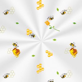 Saco Transparente Pote Mel Amarelo