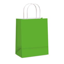 Sacola De Papel Liso Verde