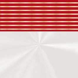 Saco para Cesta Inspiração Barrado Vermelho / Ouro