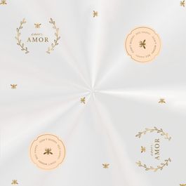 Saco Para Cesta Queem Ouro / Marfim