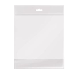 Saco Adesivado Transparente com Furo Liso Incolor