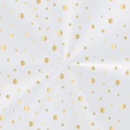 Folha Transparente Inc Dots Ouro