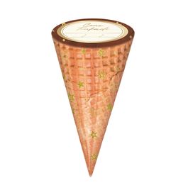 Kit Cone Festa Decorado Com Etiqueta Estrela Ouro