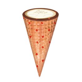 Kit Cone Festa Decorado Com Etiqueta Love Vermelho