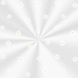 Folha Transparente Margaridas Branco / Amarelo