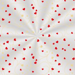 Folha Transparente Corações