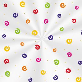 Folha Transparente Alegria Colorido