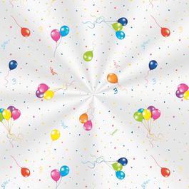 Folha Transparente Festa Dos Balões Colorido