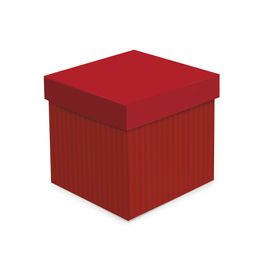 Cx Cubo com Relevo Liso Vermelho