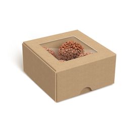 Caixas Para 8 Brigadeiros E Bombons Kraft Pardo