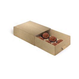 Caixa Luva Com Puxador Kraft Pardo