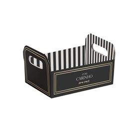 Caixote De Cartão Maison Ouro / Preto