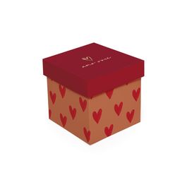 Caixa Cubo Com Hotstamping Season Love