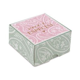 Mini Caixa Quad Tampa/Fundo Boho