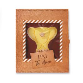 Cartão Com Visor Para Biscoito Pai Te Amo