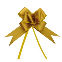 Laço Pronto Liso Acetinado Ouro