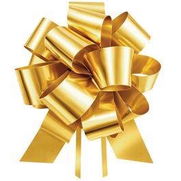 Laço Pronto Flor Ouro Metálico