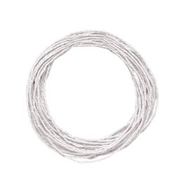 Fio De Papel Decorado Liso Branco