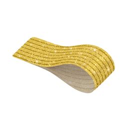 Fita Plástica Listrado Ouro