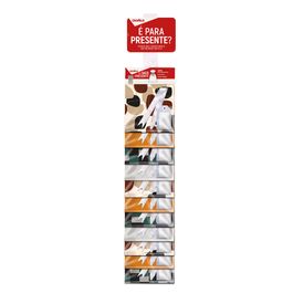Kit Saco Autosserviço Com Clip Strip Masculina / Liso Sortido Colorido