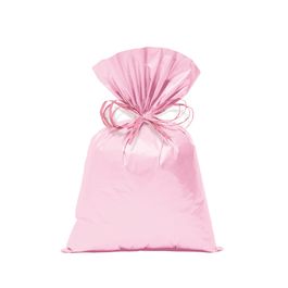 Saco Para Presente Perol Liso Rosa Pastel