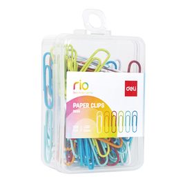 Clipes de Papel Metálicos - 6 cores - 100 pcs - Caixa