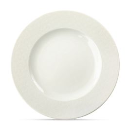 Prato Raso  Santorini Porcelana Branco Branco