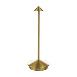 Luminária De Mesa Aluminio, Metal Dourado